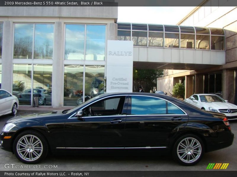 Black / Black 2009 Mercedes-Benz S 550 4Matic Sedan