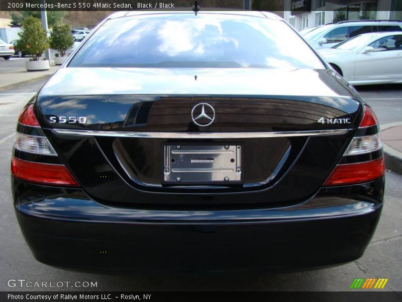Black / Black 2009 Mercedes-Benz S 550 4Matic Sedan