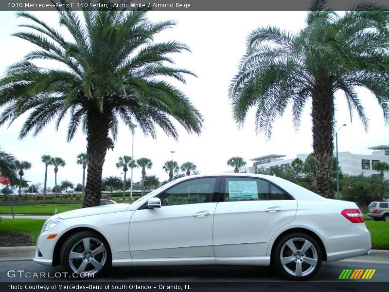 Arctic White / Almond Beige 2010 Mercedes-Benz E 350 Sedan