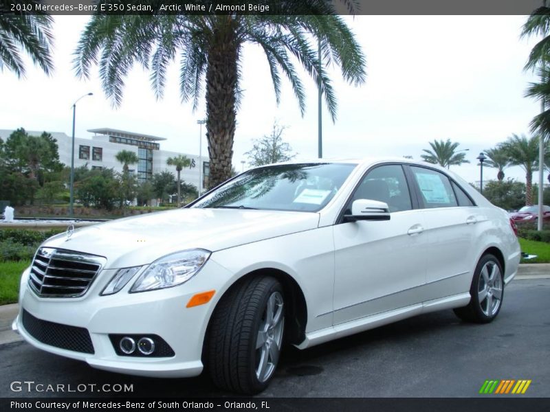 Arctic White / Almond Beige 2010 Mercedes-Benz E 350 Sedan