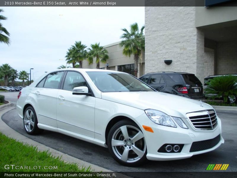 Arctic White / Almond Beige 2010 Mercedes-Benz E 350 Sedan