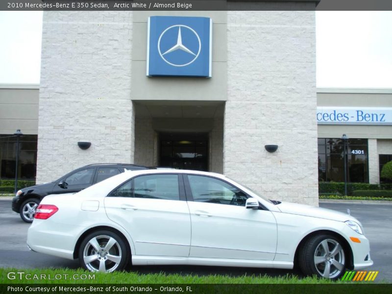 Arctic White / Almond Beige 2010 Mercedes-Benz E 350 Sedan
