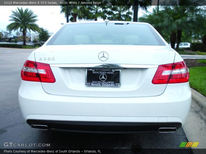 Arctic White / Almond Beige 2010 Mercedes-Benz E 350 Sedan