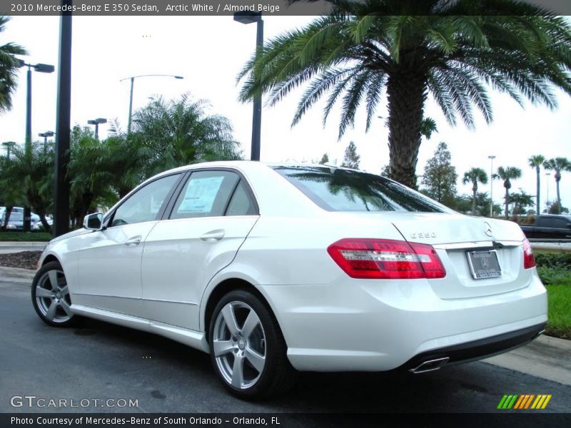Arctic White / Almond Beige 2010 Mercedes-Benz E 350 Sedan