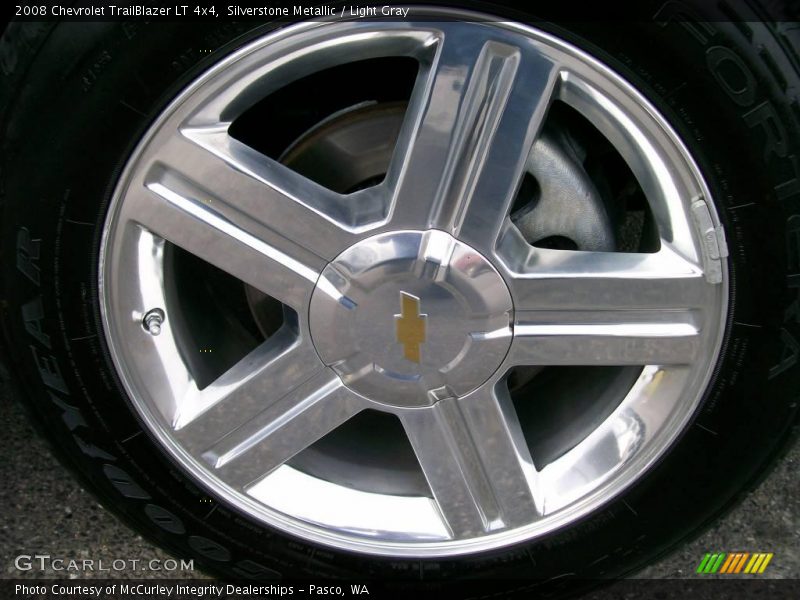 Silverstone Metallic / Light Gray 2008 Chevrolet TrailBlazer LT 4x4