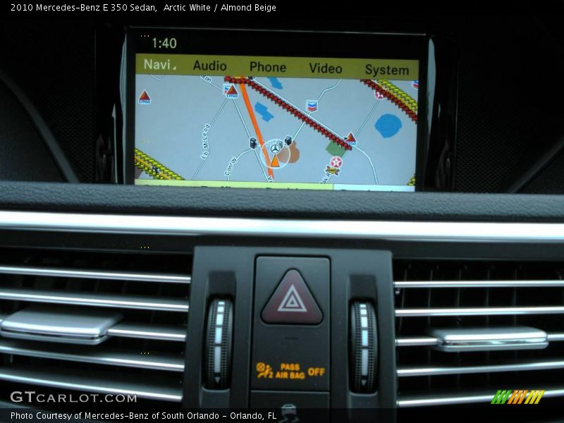 Arctic White / Almond Beige 2010 Mercedes-Benz E 350 Sedan
