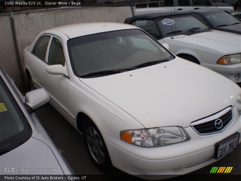 Glacier White / Beige 2002 Mazda 626 LX