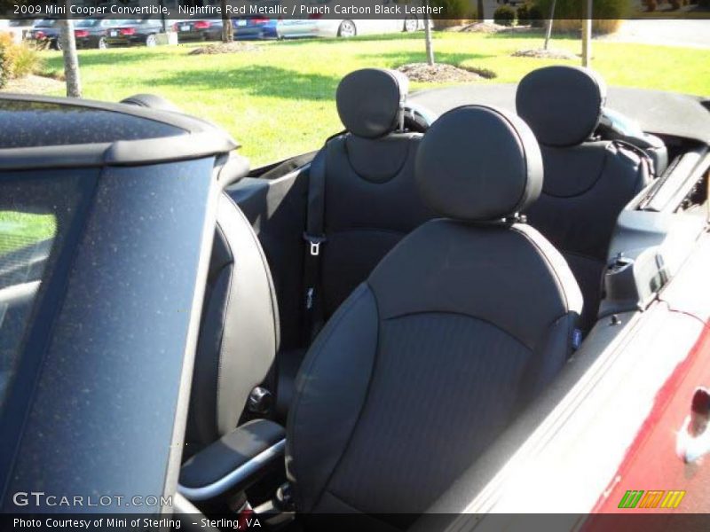 Nightfire Red Metallic / Punch Carbon Black Leather 2009 Mini Cooper Convertible