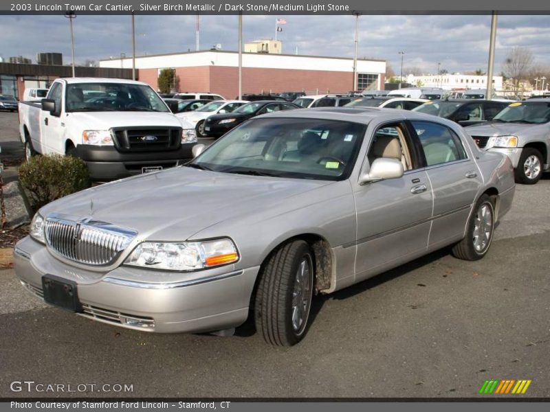 Silver Birch Metallic / Dark Stone/Medium Light Stone 2003 Lincoln Town Car Cartier