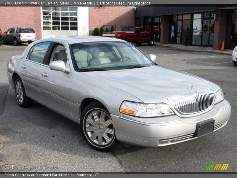 Silver Birch Metallic / Dark Stone/Medium Light Stone 2003 Lincoln Town Car Cartier