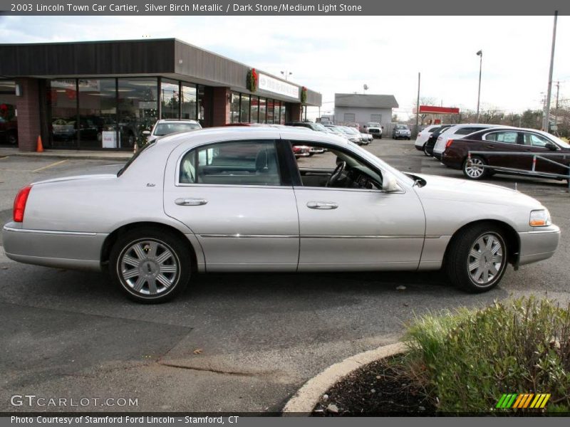 Silver Birch Metallic / Dark Stone/Medium Light Stone 2003 Lincoln Town Car Cartier