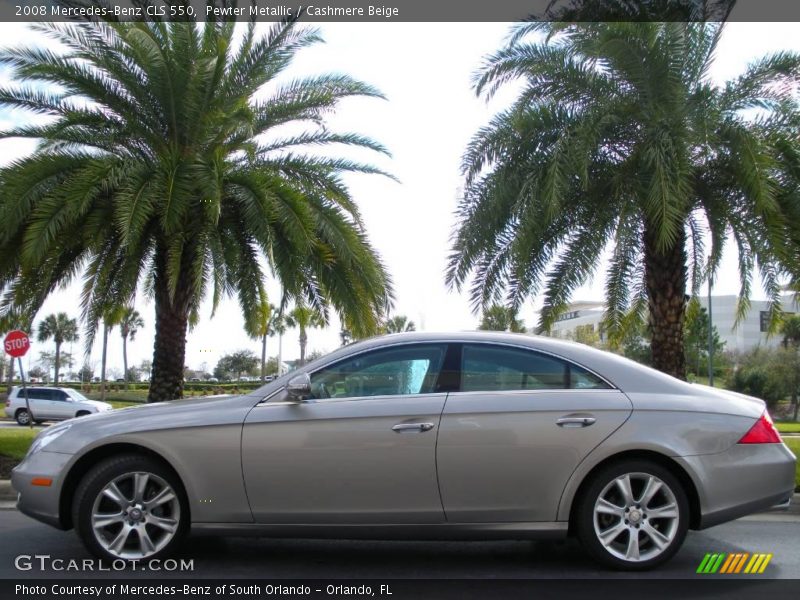 Pewter Metallic / Cashmere Beige 2008 Mercedes-Benz CLS 550