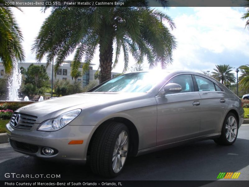 Pewter Metallic / Cashmere Beige 2008 Mercedes-Benz CLS 550