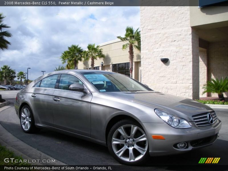Pewter Metallic / Cashmere Beige 2008 Mercedes-Benz CLS 550
