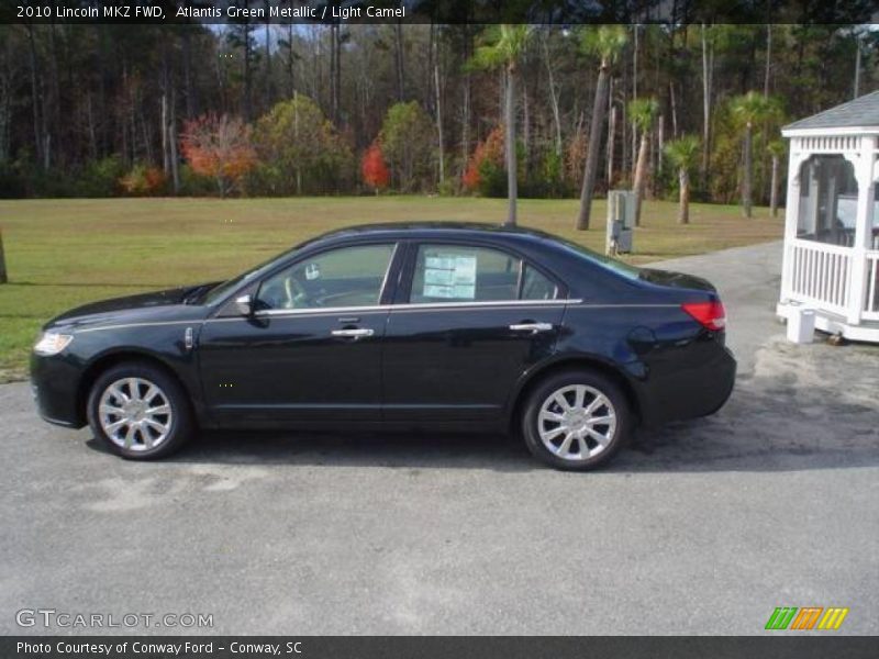 Atlantis Green Metallic / Light Camel 2010 Lincoln MKZ FWD