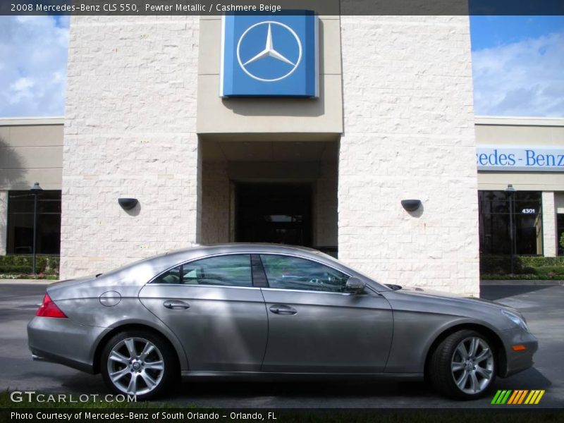 Pewter Metallic / Cashmere Beige 2008 Mercedes-Benz CLS 550