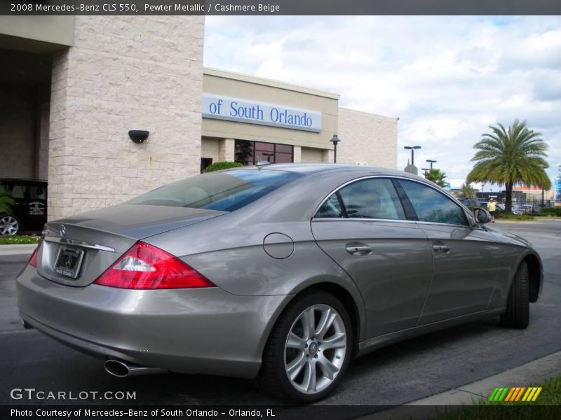Pewter Metallic / Cashmere Beige 2008 Mercedes-Benz CLS 550