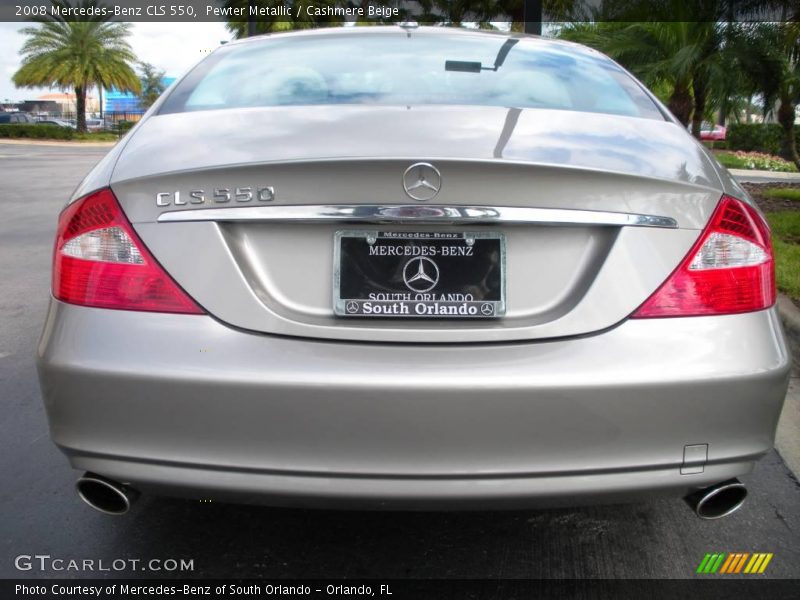 Pewter Metallic / Cashmere Beige 2008 Mercedes-Benz CLS 550