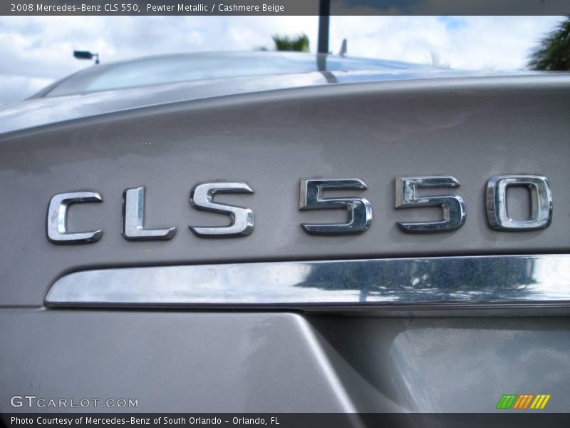 Pewter Metallic / Cashmere Beige 2008 Mercedes-Benz CLS 550