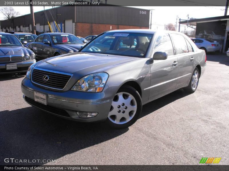 Mystic Sea Opalescent / Ivory 2003 Lexus LS 430 Sedan