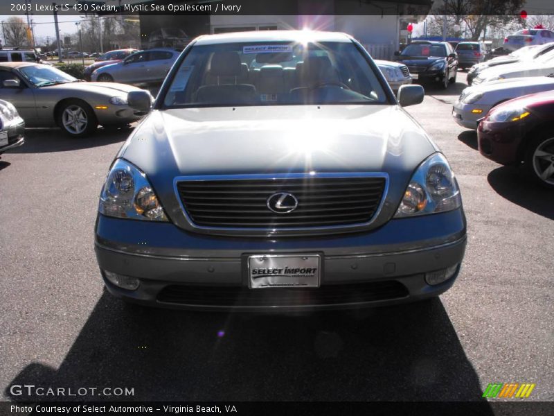 Mystic Sea Opalescent / Ivory 2003 Lexus LS 430 Sedan