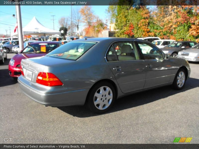 Mystic Sea Opalescent / Ivory 2003 Lexus LS 430 Sedan