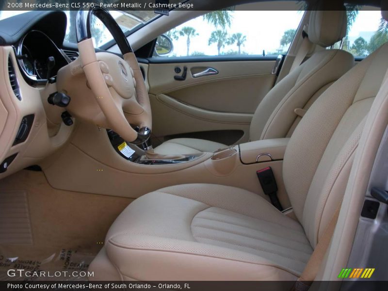 Pewter Metallic / Cashmere Beige 2008 Mercedes-Benz CLS 550