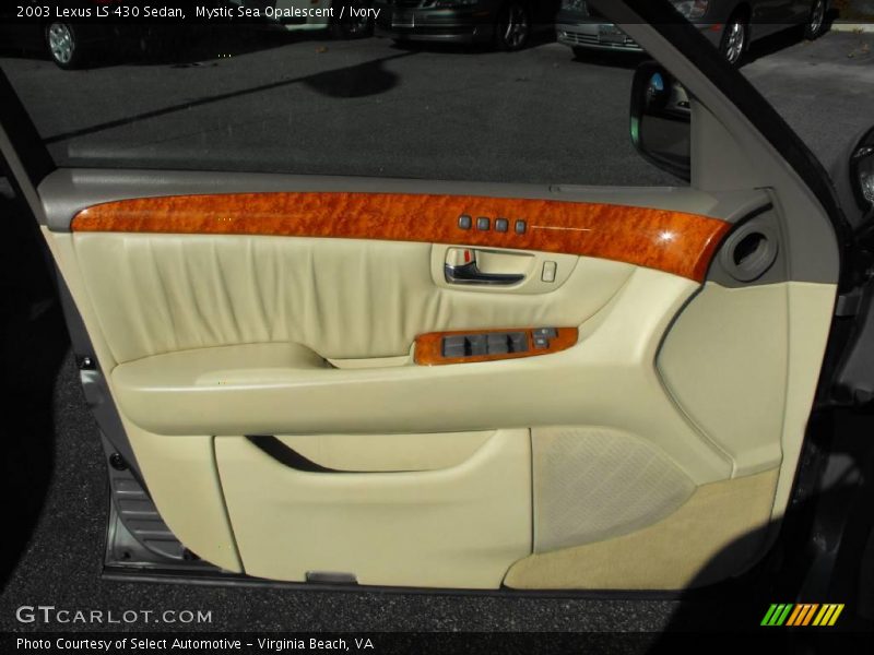 Mystic Sea Opalescent / Ivory 2003 Lexus LS 430 Sedan