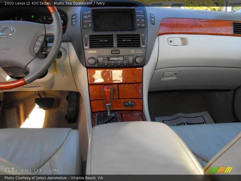 Mystic Sea Opalescent / Ivory 2003 Lexus LS 430 Sedan