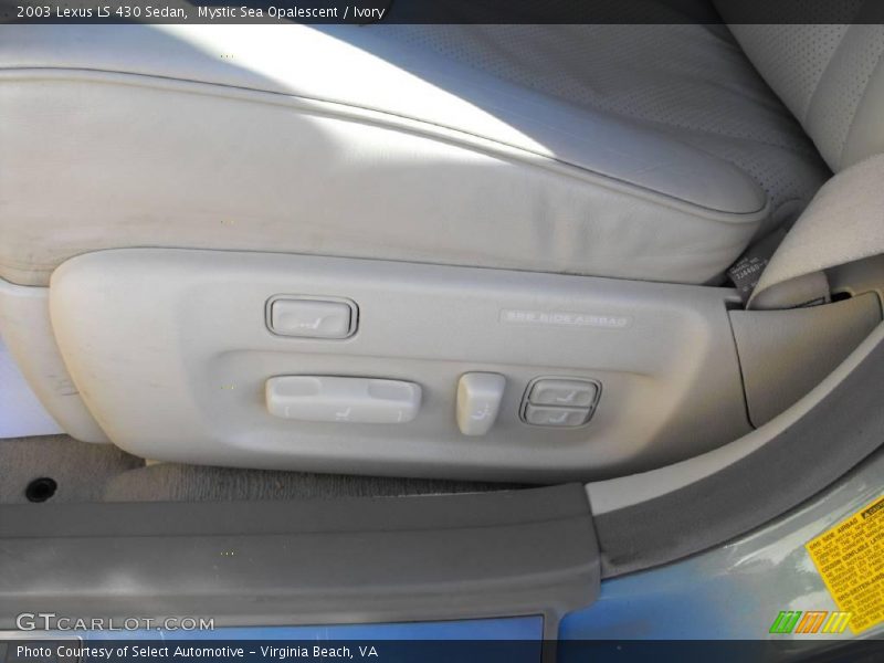 Mystic Sea Opalescent / Ivory 2003 Lexus LS 430 Sedan