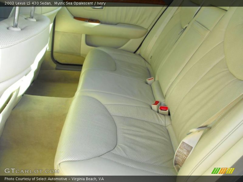 Mystic Sea Opalescent / Ivory 2003 Lexus LS 430 Sedan
