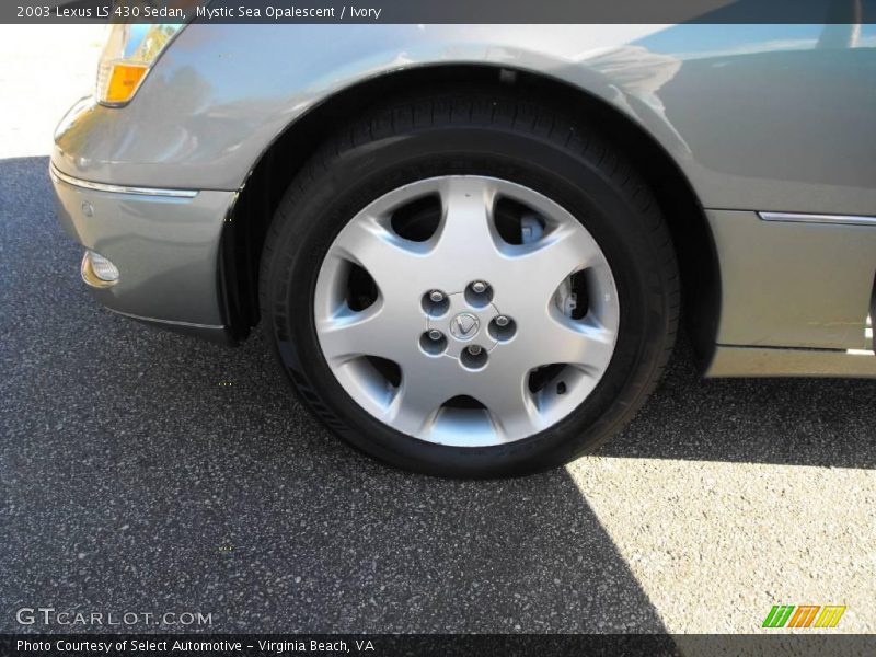 Mystic Sea Opalescent / Ivory 2003 Lexus LS 430 Sedan
