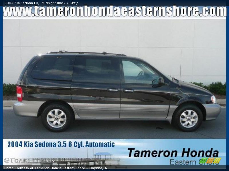 Midnight Black / Gray 2004 Kia Sedona EX