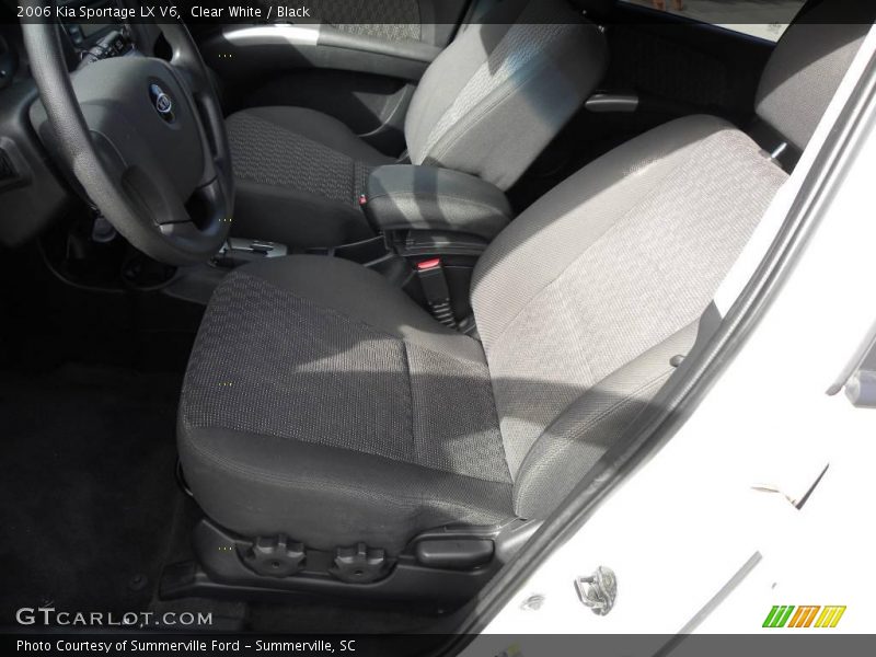 Clear White / Black 2006 Kia Sportage LX V6
