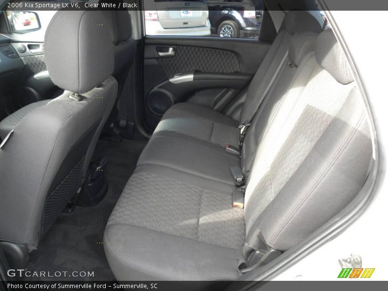 Clear White / Black 2006 Kia Sportage LX V6