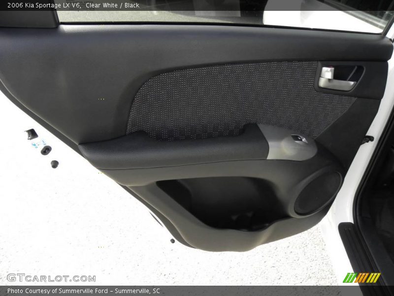 Clear White / Black 2006 Kia Sportage LX V6