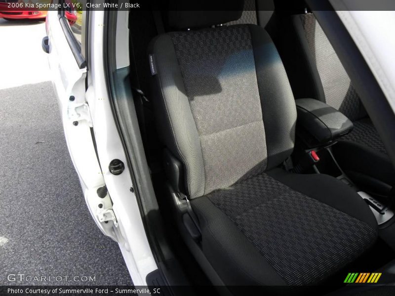 Clear White / Black 2006 Kia Sportage LX V6