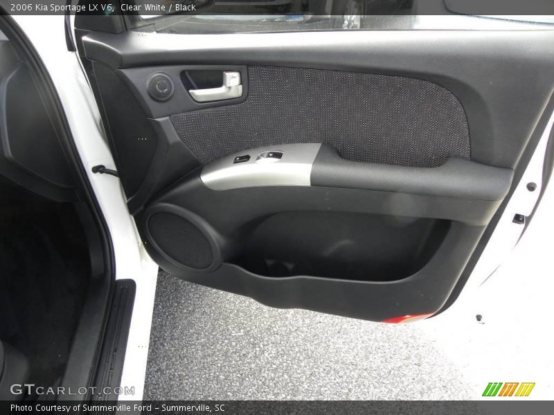 Clear White / Black 2006 Kia Sportage LX V6