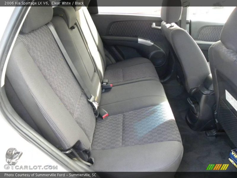 Clear White / Black 2006 Kia Sportage LX V6