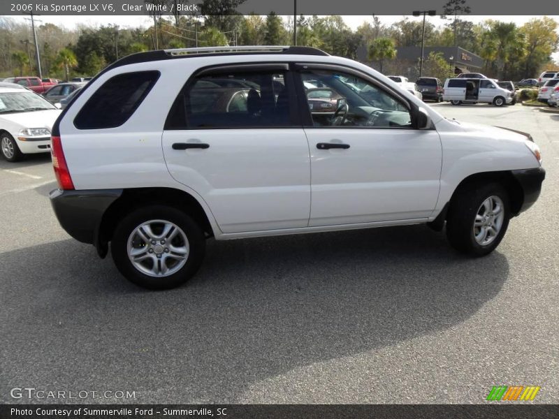 Clear White / Black 2006 Kia Sportage LX V6