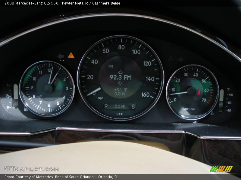 Pewter Metallic / Cashmere Beige 2008 Mercedes-Benz CLS 550