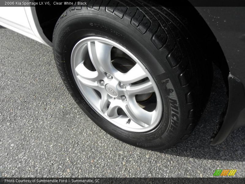 Clear White / Black 2006 Kia Sportage LX V6