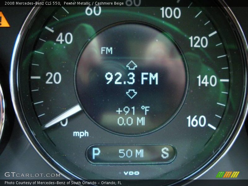 Pewter Metallic / Cashmere Beige 2008 Mercedes-Benz CLS 550