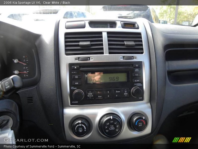 Clear White / Black 2006 Kia Sportage LX V6