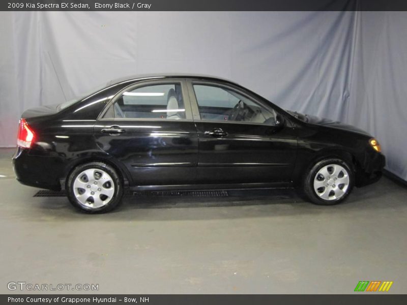 Ebony Black / Gray 2009 Kia Spectra EX Sedan