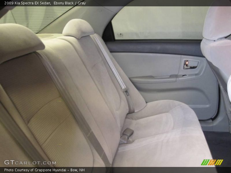 Ebony Black / Gray 2009 Kia Spectra EX Sedan