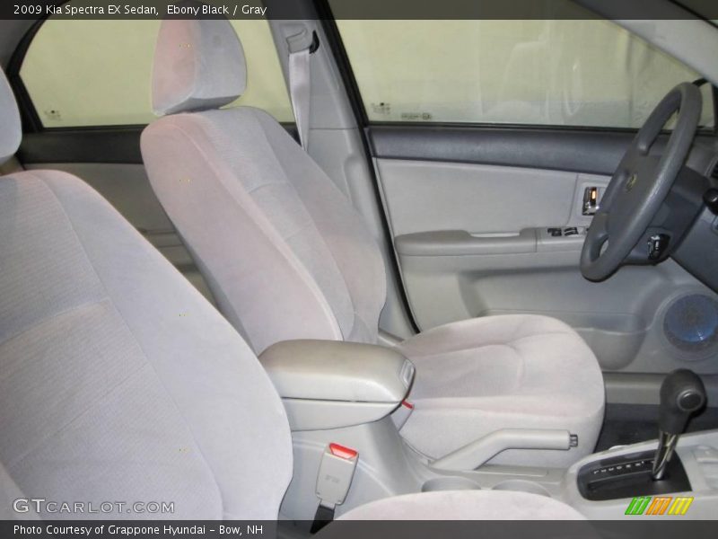 Ebony Black / Gray 2009 Kia Spectra EX Sedan