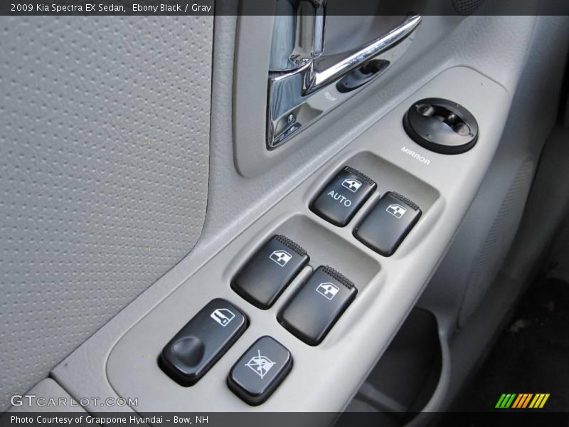 Ebony Black / Gray 2009 Kia Spectra EX Sedan