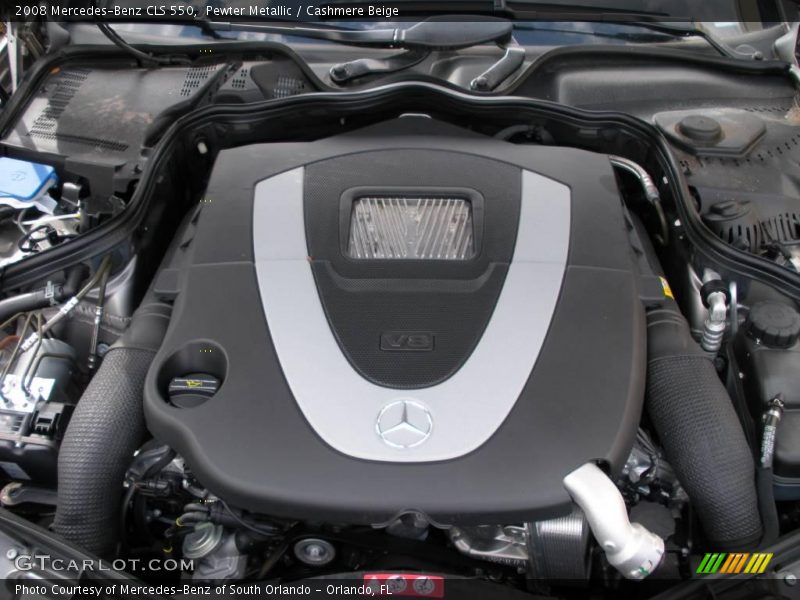 Pewter Metallic / Cashmere Beige 2008 Mercedes-Benz CLS 550