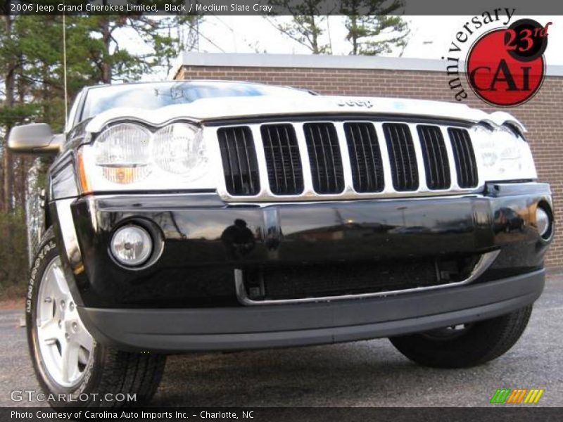 Black / Medium Slate Gray 2006 Jeep Grand Cherokee Limited